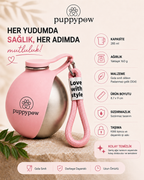 Evcil Hayvan Seyahat Sızdırmaz Pratik Çelik Su Matarası