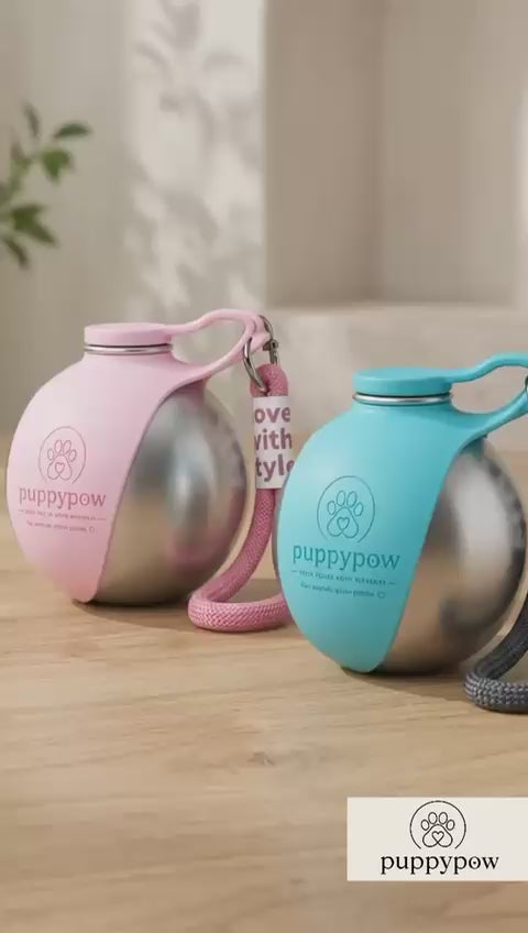 Evcil Hayvan Seyahat Sızdırmaz Pratik Çelik Su Matarası –  | 285 ml