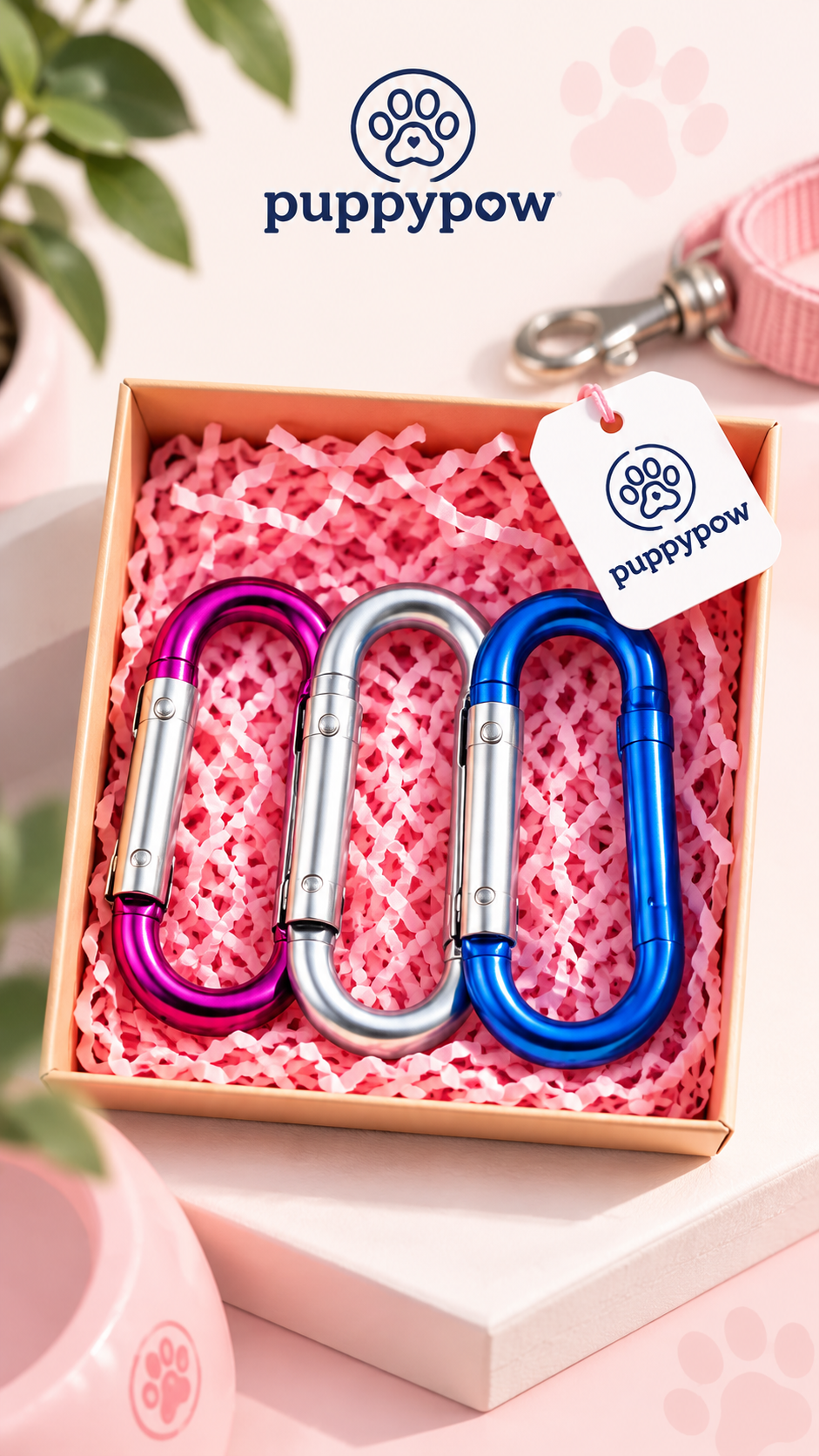 Puppypow Mini Renkli Yaylı Kanca